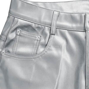 กางเกงหนังผู้ชายสุดหรู หนังนุ่มพรีเมียม ทนทาน สวมใส่สบาย เหมาะสำหรับชุดลำลองและชุดทำงาน - Product Image 4