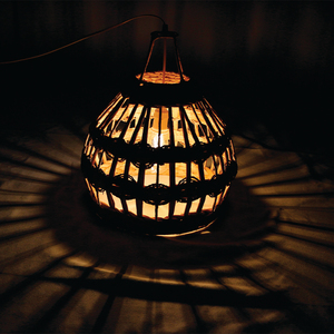 Abat-jour artisanal en jacinthe d'eau en forme de cloche, style côtier, écologique, pour lampe suspendue, décoration artisanale - Product Image 2