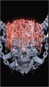 Collar de Lujo con Colgante de Piedra Moissanita en Forma de Lágrima e Infinito, Estilo Hip Hop Rock para Mujer - Product Image 3