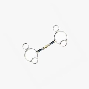 Bocado de caballo occidental de 5 pulgadas, tipo snaffle, cromado, resistente al óxido, con centro de cobre, para entrenamiento y control de caballos en equitación. - Product Image 5