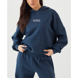 เสื้อฮู้ดดี้ผ้าฟลีซสีพื้นแบบกำหนดเอง พร้อมลายปักนูน 3 มิติ พรีเมียม อุ่นสบาย เหมาะสำหรับผู้หญิงและผู้ชาย สไตล์ลำลองแนวสตรีท - Product Image 4