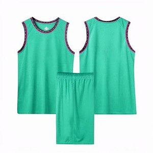 Customized Plus Size Sleeveless Basketball Uniform Set Outdoor Sports Wear Adult Basketball Uniform Polyester Material Team - Product Image 1