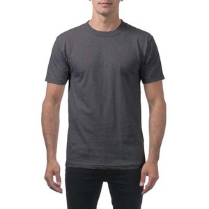 T-shirts à manches courtes pour hommes, col rond, style streetwear, gris, coupe slim, fitness, coton respirant, séchage rapide, t-shirts pour hommes - Product Image 1