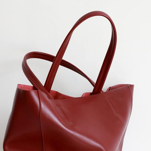 Bolsos Tote de Cuero con Asa Cómoda, Bolsos de Mano Duraderos con Diseño Personalizado para Guardar el Teléfono, Bolsos Tote de Cuero para Documentos, Oficina y Trabajo - Product Image 5