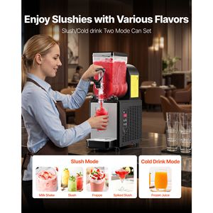 Macchina Commerciale per Slushie 6L (1.6 Galloni) con Funzione Autopulente, per Bevande Congelate, Ideale per Ristoranti - Product Image 3