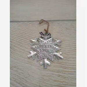 Sapin de Noël fabriqué avec suspension de Noël en métal fini galvanisé - Product Image 3