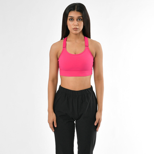 Sujetador Deportivo de Alto Soporte para Mujer, Sin Costuras, para Yoga, Fitness, Entrenamiento, Running, Gimnasio, Elástico, Transpirable, de Secado Rápido, Sin Varillas, Premium - Product Image 5