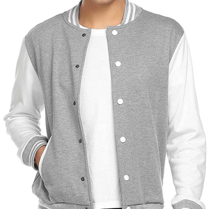 OEM Custom Chenille Embroidery Wool Sleeve Vintage Baseball Letterman Versity Hooded <b>Jacket</b> Unisex Stand Breathable Varsity - Product Image 3