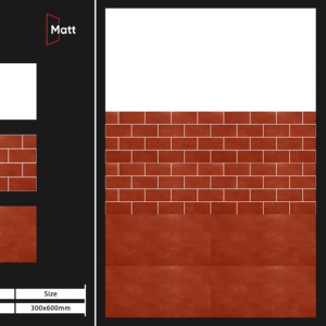 Elegantes azulejos de porcelana mate con acabado satinado de 300x600 mm diseñados para complementar la arquitectura moderna con una composición robusta y un aspecto sereno. - Product Image 1