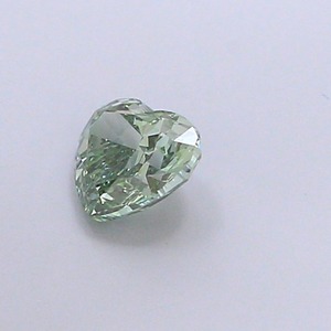 Diamant de laboratoire CVD vert vif fantaisie modifié en forme de cœur de 1,06 carat, clarté VS1, polissage excellent, pierre précieuse non montée - Product Image 2