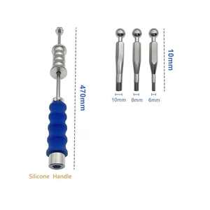 Extractor de Clavos Intramedulares Manual de Acero Inoxidable de Alta Calidad con Mango de Silicona de 6.5mm, Instrumento Quirúrgico Ortopédico Dentavex - Product Image 3