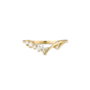Wholesale Round Lab Grown Diamond 14K 18K Solid Gold Prong Statement Minimalist Curved <b>Ring</b> Anniversary <b>Ring</b> <b>Proposal</b> <b>Ring</b> - Product Image 1