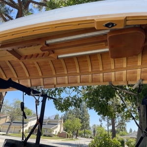 Bote de Remo de Madera Whitehall de 12' con Refuerzo Compuesto para Pesca en Lago (375Lx104Wx68H Cm), Asiento Doble para 2 Personas - Product Image 6