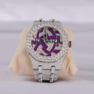 Best Quality Moissanite <b>Diamond</b> <b>Watch</b> Fashion Wristwatch with Moissanite Quartz Movement for Daily Use Available For Sale - Product Image 4