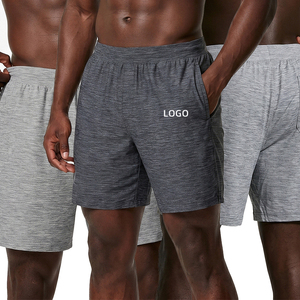 Custom Logo Active Wear Dry Fit <b>Zip</b> <b>Pocket</b> Mesh Waistband Reflective Spit Hem Athletic Workout Running Gym <b>Shorts</b> Men - Product Image 1