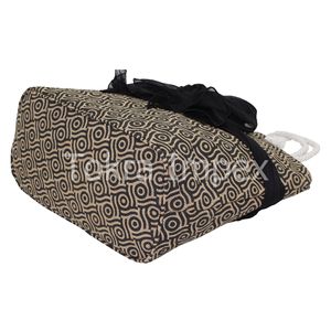 Bolso de Playa de Yute Laminado PP con Asa de Cuerda Trenzada y Estampado Circular Completo de Diseño para Niñas y Mujeres - Product Image 4