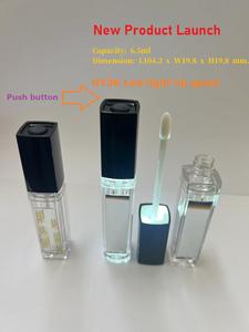 Bouteilles de gloss à lèvres en plastique avec fonction LED, bouchon à vis et miroir, 6,5 ml, couleur personnalisée, OEM - Product Image 3