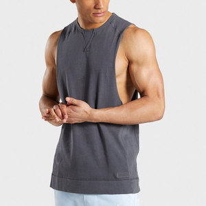 Chaleco Deportivo de Alta Calidad para Hombre, Camiseta sin Mangas para Gimnasio, Chaleco Ajustado con Logo Personalizado, Chaleco Acanalado para Hombre - Product Image 1