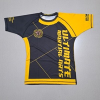 Rashguard de grappling BJJ personnalisé et respirant pour tournois sans kimono – Manches courtes, coupe compressive écologique pour adultes