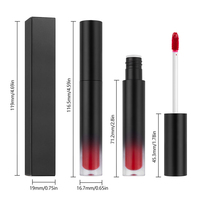Rouge à lèvres liquide mat minéral 34 couleurs, longue tenue, imperméable, séchage rapide, anti-transfert, haute pigmentation, maquillage OEM/ODM personnalisé