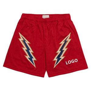 Pantalones Cortos de Verano para Hombre de Alta Calidad con Logotipo Personalizado, Ligeros, Transpirables, de Mezcla de Algodón, Casuales, con Cintura Elástica - Product Image 2