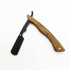 Rasoir droit IKZARSA à manche en bois, lame en acier inoxydable, lame unique, pour usage en salon de coiffure, rasage du visage/du corps/des aisselles, rasage en douceur - Product Image 4