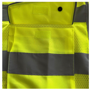 Chaleco de Seguridad Laboral de Alta Calidad para Hombre, Chaleco de Trabajo de Alta Visibilidad, Material Reflectante, Ajuste Cómodo, Confiable, a Precio de Fábrica - Product Image 4