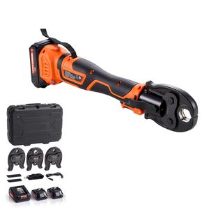 ProPress 18V <b>Electric</b> 1/2" 3/4" 1\" Copper Tubes Pipe Crimper Tool Kit 3 VUS Pr for <b>Wire</b> Crimping - Product Image 1
