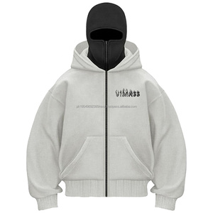 เสื้อฮู้ดซิปใส่หน้ากากแบบมีซิปเสื้อฮู้ดแบบมีซิปขนาดใหญ่พิเศษเสื้อฮู้ดแบบมีซิปออกแบบได้ตามต้องการ - Product Image 3