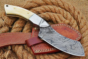 Offre Spéciale – Couteaux à Lame Fixe DIY de Haute Qualité avec Service OEM, Lame en Acier Damas Inoxydable, Manche en Bois, Personnalisable - Product Image 4