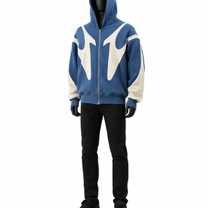 Vente en gros d'usine, sweats à capuche personnalisés avec logo, sweats à capuche en polyester unis pour hommes, sweats à capuche surdimensionnés pour hommes, sweats à capuche pour impression - Product Image 2