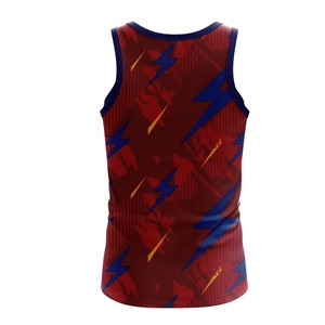 Camiseta sin mangas de sublimación con textura suave, tejido ligero de secado rápido, ajuste cómodo, ideal para uso en uniformes de equipo. - Product Image 2