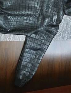 Men <b>for</b> <b>Pattern</b> Leather Jacket Zip Stand Waterproof Regular Fit Long Sleeve Outerwear Winter Casual Wear OEM Service - Product Image 4