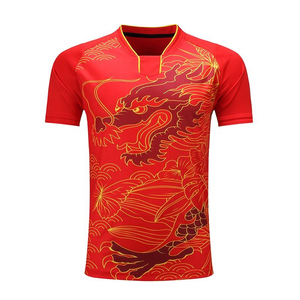 Men's Customized <b>Badminton</b> and Tennis Clothing Set Quick Dry Breathable Comfortable Uniform with Custom Sublimation Design - Product Image 3