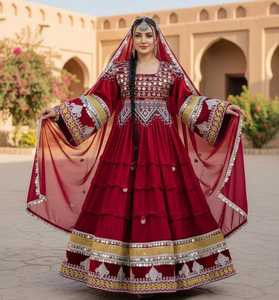 OEM Service Afghani Vintage Lace Floor-Length A-Line 3-Piece Dresses Trousers <b>Sets</b> Solid Zippers Old Coins Tassel Button - Product Image 3