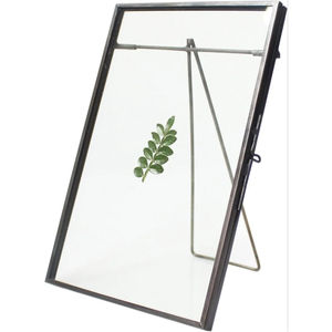 Admirable Design Home Decoration <b>Frame</b> <b>Black</b> <b>Metal</b> Tabletop Floating Photo <b>Frame</b> Freestanding Glass Picture Display <b>Frame</b> - Product Image 1