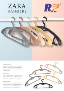 Percha de plástico para ropa, forma rectangular, diseño antideslizante, tipo gancho, para almacenamiento en armario, estilo minimalista, ligera, de un solo nivel - Product Image 3