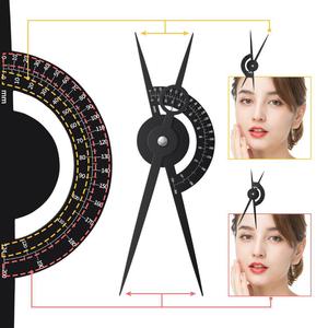Compas de sourcils en acier inoxydable à rapport d'or avec design de mise en forme équilibré pour PMU - Product Image 3