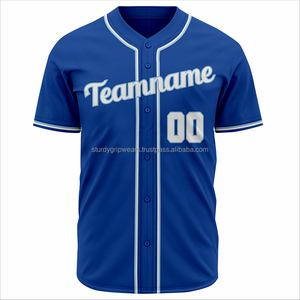 Maillot de baseball personnalisé avec votre propre logo, respirant, extensible, antibactérien, séchage rapide, col en V, tissu de haute qualité - Product Image 5
