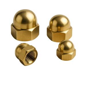 Écrou à capuchon en laiton de qualité supérieure et durable pour usage résidentiel, commercial et industriel, disponible au meilleur prix du marché - Product Image 1