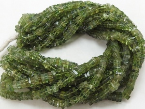 Nueva llegada 100% piedra de cristal suelta de apatita verde Natural 4mm Cojín cuadrado Heishe cuentas para la fabricación de joyas directa al por mayor - Product Image 5