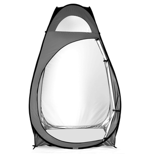 Tenda Doccia da Esterno Grigio Scuro per Campeggio, Riparo Portatile per la Privacy - Product Image 1