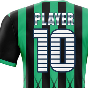 เสื้อฟุตบอลผู้ชายสั่งทำพิเศษ 100% โพลีเอสเตอร์ ระบายอากาศได้ดี แห้งเร็ว ซับเหงื่อ พิมพ์ลายแบบ Sublimation รับผลิตแบบ OEM ODM แบรนด์ส่วนตัว - Product Image 6