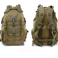Sac à dos de randonnée tactique multifonctionnel personnalisé, imperméable, antivol, camouflage, survie, voyage en plein air, 36-56L, nylon