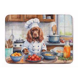 Sussex Spaniel le Chef Tapis de cuisine en mousse à mémoire de forme Coussin anti-fatigue lavable en machine Tapis de bain confortable - Product Image 1