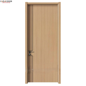 Puerta Compuesta Moderna para Dormitorio, con Acabado Simple en Blanco, PVC Texturizado, MDF, Resistente al Agua, Insonorizada y a Prueba de Viento - Product Image 1