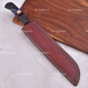 Hand Forged Oxide Coated Stainless Steel <b>Bread</b> <b>Knife</b> 15 Inches Full Tang OEM ODM Available Customizable with Leather Sheath - Product Image 6