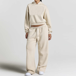 Survêtements décontractés pour femmes, Survêtements en molleton de coton pour femmes sous marque privée, Survêtements pull-over pour femmes les plus vendus - Product Image 1