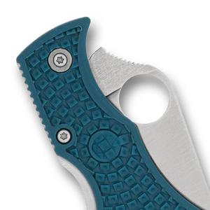 Cuchillos Plegables Modernos de Acero Inoxidable con Mango Ergonómico Azul, Hoja Afilada de Precisión, Orificio Redondo para el Pulgar y Bolsillo para Cuerda - Product Image 6