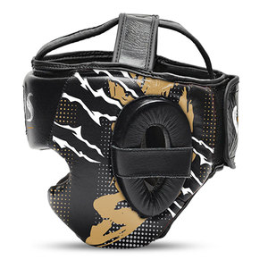 Venomous Gold Reaper Leather Adjustable Breathable <b>Boxing</b> Head Guard Premium Training <b>Headgear</b> Protective - Product Image 5